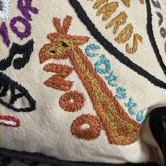 NASHVILLE Hand-Embroidered Pillow NWOT - Picture 10 of 15